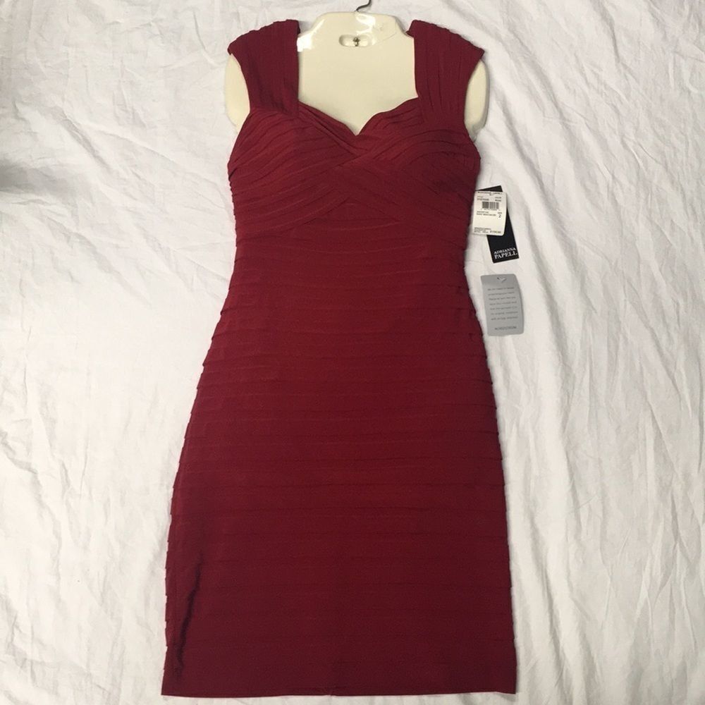 Adrianna Papell Basket Weave Dress‎